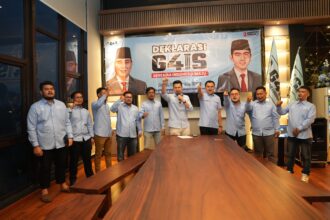 Relawan G4IS Deklarasi Dukung Prabowo-Gibran, salah satunya jadikan Gibran sebagai ikon pemimpin masa depan Indonesia. Foto/ist