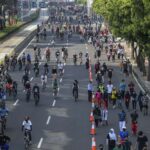 Pelaksanaan car free day (CFD), yang dilaksanakan di Jakarta.(foto dok Dishub)