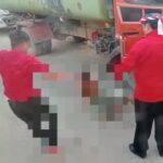 Sopir truk mendapat tendangan dari ajudan di Kalimantan Timur, Foto: IG, @kabarnegri (tangkap layar)