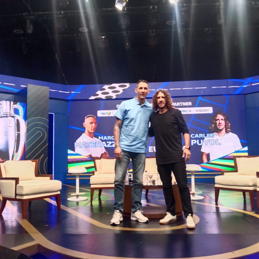 Charles Puyol dan Marco Materazzi Ramaikan Launching UEFA EURO 2024.foto/ipol