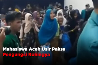 Mahasiswa Aceh Usir Paksa Pengungsi Rohingya