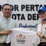 epala BPN Kota Depok Indra Gunawan menerima kunjungan kerja Kajari Kota Depok Silvia Desty Rosalina dalam rangka Hari Anti Korupsi Sedunia, Jumat, 8 Desember 2023. (Foto BPN Kota Depok)