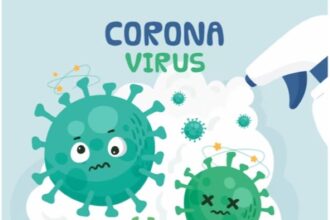 lustrasi virus Covid 19 yang disebut mengalami kenaikan di penghujung tahun 2023.(foto preefik)