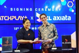 CATCHPLAY+ menjalin kerjasama dengan PT XL Axiata Tbk (XL Axiata) dalam menghadirkan konten premium berkualitas tanpa hambatan. Foto/ipol