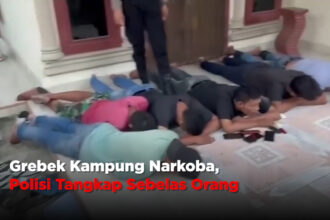 Grebek Kampung Narkoba, Polisi Tangkap Sebelas Orang