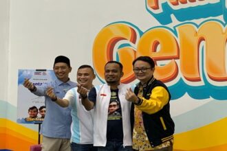 Direktur Representatif TPN Ganjar-Mahfud, Zieko CH Odang dan Juru Kampanye Nasional (Jurkamnas) TPN Ganjar-Mahfud, Luhut Parlinggoman Siahaan saat deklarasi alihkan dukungan ke Prabowo-Gibran, Jakarta, Jumat (5/1).(foto dok pribadi)