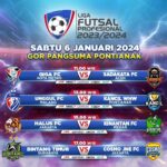 MNCTV menayangkan secara langsung dia pertandingan pada Sabtu (6/1/2024) antara Giga FC Kota Metro vs Sadakata FC Aceh pada pukul 11.00 WIB dan Unggul FC Malang vs Kancil WHW Pontianak pada pukul 13.00 WIB. Foto: Istimewa