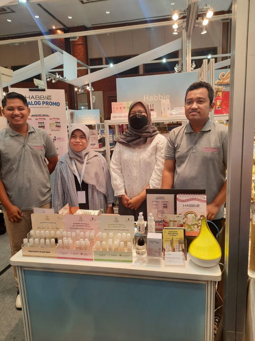 Brand bernama “Habbie” dengan produk andalan minyak telon menyajikan wangi aromatik dan obat tradisional yang berpadu. Foto: Dok BRI