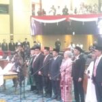 6 anggota DPRD DKI Jakarta dari tiga fraksi PSI, Gerindra dan PKS menjalankan sumpah jabatan untuk pergantian antara waktu (PAW).(foto Sofian/IPOL.id)