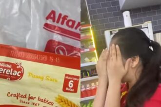 Viral pegawai minimarket dilabrak ibu-ibu karena tidak teliti. Foto: IG, @terang_media (tangkap layar)