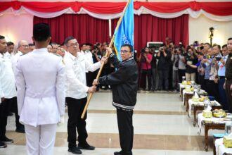 Gubernur Riau Edy Natar Nasution berharap PWI Riau masa bakti 2023-2028 dapat menjadi ujung tombak sebagai penyampai informasi akurat kepada publik ditengah gencarnya arus penyaluran informasi dimasa sekarang ini. Foto/IST