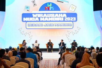 Bank Mandiri saat menggelar kompetisi bisnis anak muda terbesar di Indonesia, Wirausaha Muda Mandiri (WMM) 2023. Foto: Dok Bank Mandiri