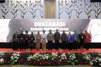 Deklarasi Badan Perhimpunan Hakim Perempuan Indonesia (BPHPI) di Jakarta, Jumat (12/1/2024). Foto: Biro Hukum dan Humas Mahkamah Agung