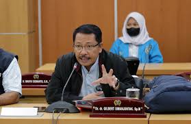 Politisi PDIP, Gilbert menuding Pj Gubernur Heru Budi memperkeruh polemik kampung bayam, Jakut.(foto dok setwan)