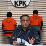 Kepala Bagian Pemberitaan KPK, Ali Fikri dalam jumpa pers di Gedung Merah Putih, Jakarta Selatan, Jumat (26/1/2024). Foto: Live streaming YT KPK RI/Yudha Krastawan