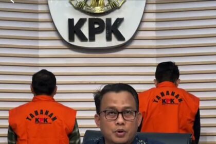 Kepala Bagian Pemberitaan KPK, Ali Fikri dalam jumpa pers di Gedung Merah Putih, Jakarta Selatan, Jumat (26/1/2024). Foto: Live streaming YT KPK RI/Yudha Krastawan