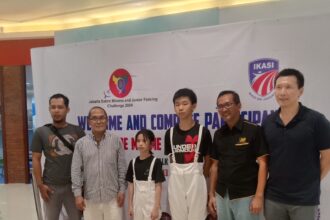 Pengurus Provinsi Ikatan Anggar Seluruh Indonesia(Pengrov IKASI) DKI Jakarta menggelar kompetisi untuk kategori usia kadet mulai dari U10 hingga U12. Foto/ipol