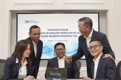 Bank Mandiri dengan strategi bisnis yang konsisten berhasil melewati tahun 2023 dengan mencetak pertumbuhan kinerja gemilang. Foto: Dok Bank Mandiri