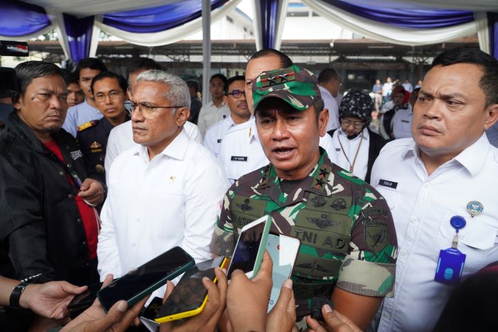 Panglima Komando Daerah Militer XII/Tanjungpura, Mayjen TNI Iwan Setiawan usai acara pemusnahan barang bukti narkoba di Kantor Badan Narkotika Nasional Republik Indonesia (BNN RI), Jumat (19/1/2024). Foto: Kodam XII/Tanjungpura