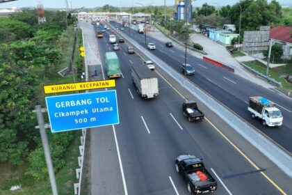 Jasa Marga memprediksi hari ini, Senin 1 Januari 2024 adalah puncak arus balik libur Nataru. Foto: JM