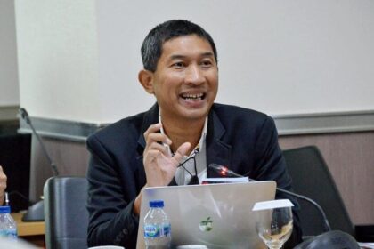Sekretaris Komisi A DPRD DKI, Rio Sambodo saat mengikuti rapat Komisi.(foto dok pribadi)