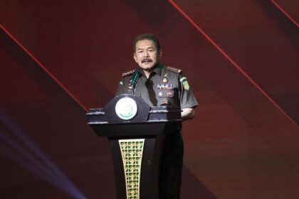 Jaksa Agung Burhanuddin dalam Musyawarah Nasional (Munas) Persaja tahun 2024 yang berlangsung di Bogor, Senin (8/1). Foto: Puspenkum Kejaksaan Agung