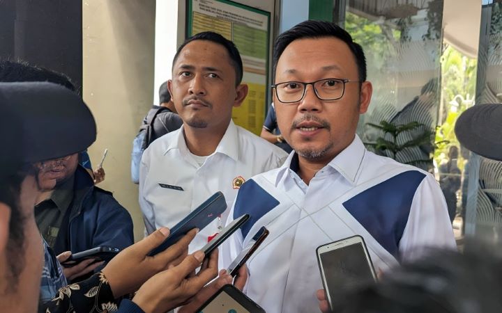 Kepala BPN Kota Depok Indra Gunawan saat memberikan penjelasan terkait program PTSL kepada wartawan. (Foto Dok/BPN Kota Depok)