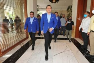 Ketua Umum Partai Demokrat, Agus Harimurti Yudhoyono dikabarkan bakal dilantik jadi menteri, Rabu (21/2/2024). (foto dok Demokrat)