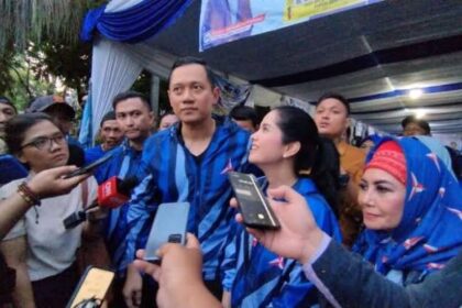 Menteri ATR/BPN, AHY disalah satu acara partai Demokrat.(foto dok DPP PD)