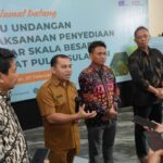 Badan Informasi dan Geospasial (BIG) menggelar acara Sosialisasi Pelaksanaan Penyediaan Peta Dasar Skala Besar Wilayah Darat Pulau Sulawesi di The Rinra Hotel Makassar, Selasa (27/02/2024).