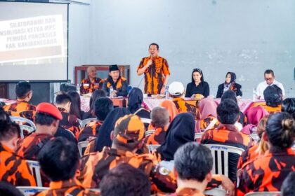 Bamsoet saat Silaturahmi dan Konsolidasi dengan MPC Pemuda Pancasila Kabupaten Banjarnegara, dalam Kunjungan Hari ke-21 di Dapil 7 Jawa Tengah, Rabu (7/2/24).