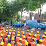 Kegiatan Inspection Day dalam rangka memperingati Bulan Keselamatan dan Kesehatan Kerja (K3) Nasional dipimpin langsung oleh Direktur Distribusi PLN Adi Priyanto dan diikuti secara serentak di 22 Unit Induk Distribusi dan Unit Induk Wilayah tersebar di seluruh Indonesia. Foto: Dok PLN