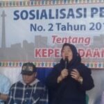 Ketua DPC Demokrat Pulau Seribu, Neneng Hasanah di salah satu acara.(foto dok pribadi)