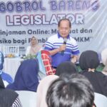 Syarief Hasan saat menjadi narasumber pada acara Ngobrol Bareng Legislator, dengan tema "Pinjaman Online : Manfaat Dan Resiko Bagi Pembiayaan UMKM". Acara tersebut berlangsung di GOR PGRI Desa Kademangan Kecamatan Mande, Kabupaten Cianjur, Jawa Barat, Senin (5/2/2024). Foto/IST