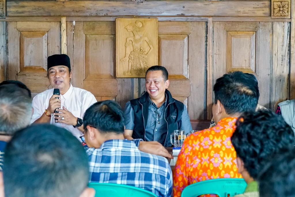 Bamsoet dalam kunjungan hari ke-20 di Dapil-7 Jawa Tengah saat mengikuti Ngobrol Perkara Iman (NGOPI) Lintas Agama di Banjarnegara, Selasa (6/2/24). Foto/IST 