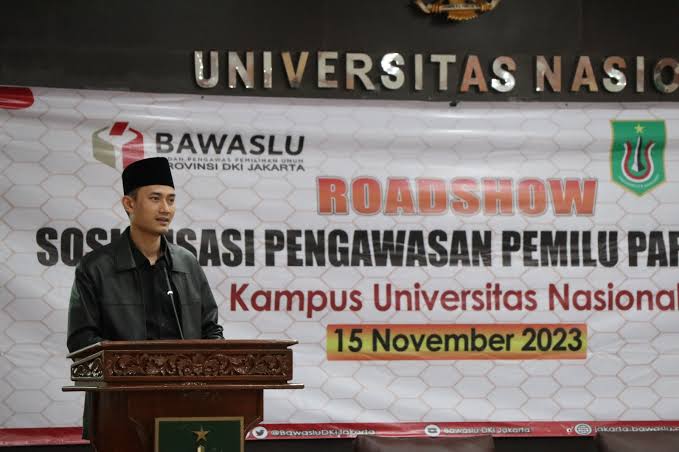 Ketua Bawaslu DKI Jakarta, Munandar Nugraha di salah satu acara.(foto dok Bawaslu)