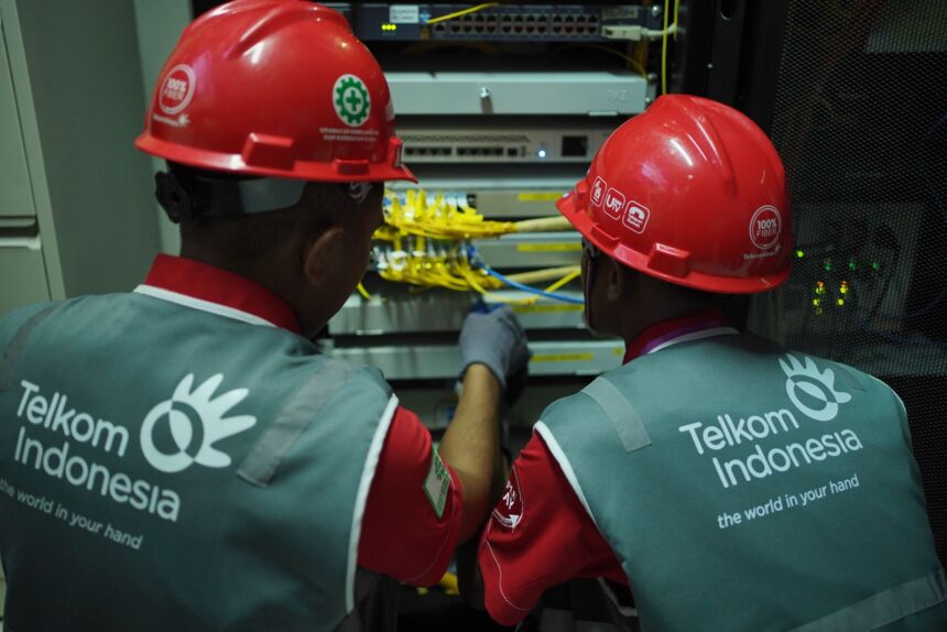 Telkom membentuk Satuan Tugas yang bertanggung jawab memastikan infrastruktur dan layanan Pemilu, baik di kantor Komisi Pemilihan Umum (KPU) Pusat maupun Daerah dapat beroperasi dengan baik. Foto: Telkom Indonesia