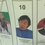 Foto komedian Komeng dikertas suara DPD RI Jawa Barat yang buat netizen melongo. Foto: X, @kegoblokan.unfaedah