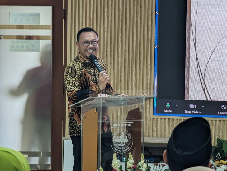 Kepada BPN Depok Indra Gunawan saat menjadi pembicara di Forum Perangkat Daerah Badan Keuangan Daerah Tahun Anggaran 2025 yang diselenggarakan oleh Pemkot Kota Depok, pada Jumat, 16 Februari 2024. Foto/bpn depok