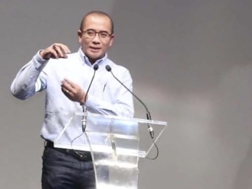 Ketua KPU RI, Hasyim Asy'ari disalah sari acara.(dok KPU RI)
