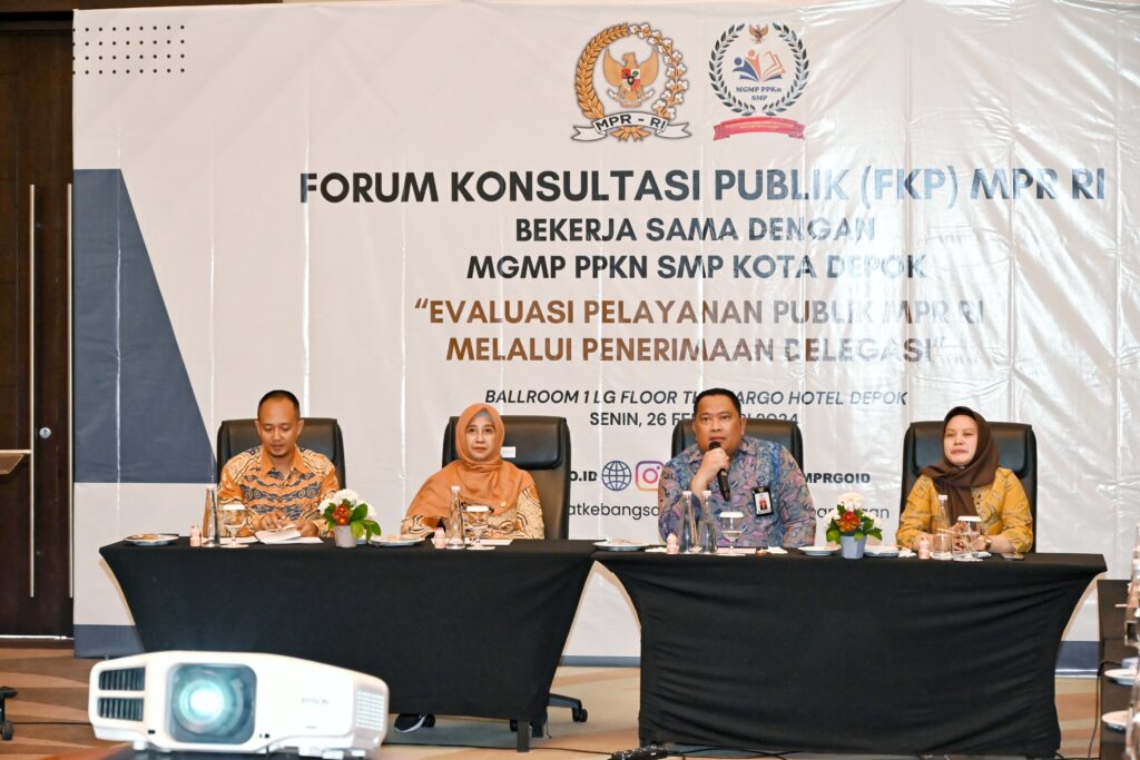 FKP MPR Bersama MGMP PPKn SMP Kota Depok Hasilkan Rekomendasi Perlunya Webinar Hingga MPR Goes To School. Foto/ist