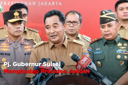 Pj . Gubernur Sulsel Menghadap Presiden Jokowi