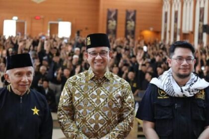 Capres nomor urut 02, Anies Baswedan bakal menggelar kampanye Akbar di JIS, Jakut, pekan depan.(foto medsos Amin Rais)