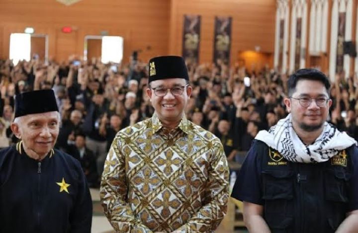 Capres nomor urut 02, Anies Baswedan bakal menggelar kampanye Akbar di JIS, Jakut, pekan depan.(foto medsos Amin Rais)