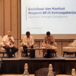 BPJS Ketenagakerjaan Jakarta Grogol mengundang perusahaan binaan dalam acara sosialisasi bertema Harmony Through Compliance, pada Hari Senin, 19 Februari 2024 di Hilton Garden Inn, Jakarta Taman Palem, Jakarta Barat.