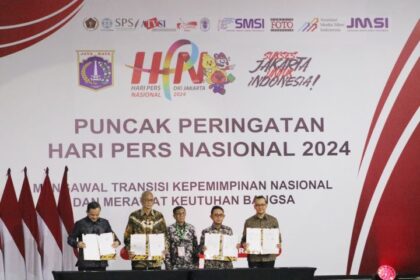 Ketua Yayasan AGP, Heka Hertanto dari Artha Graha Peduli turut menghadiri acara puncak peringatan Hari Pers Nasional (HPN) ke-78, di Ecovention Ancol, Jakarta, Selasa (20/2/2024). Foto: Ist