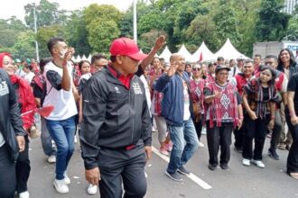Suasana kegiatan semasa kampanye dilakukan sebelumnya oleh para relawan Abisatya Ganowo (Setia Ganjar Pranowo) di Gelora Bung Karno (GBK) Jakarta, belum lama ini. Foto: Abisatya Ganowo