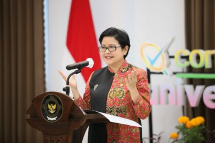 Ketua Dewan Audit merangkap Anggota Dewan Komisioner OJK Sophia Wattimena dalam pembukaan Pelatihan Quality Control dan Quality Assurance (QCQA) bekerja sama dengan Badan Pemeriksa Keuangan (BPK) Republik Indonesia (RI) yang diselenggarakan di Badan Diklat PKN Bali - BPK. Foto: Ist