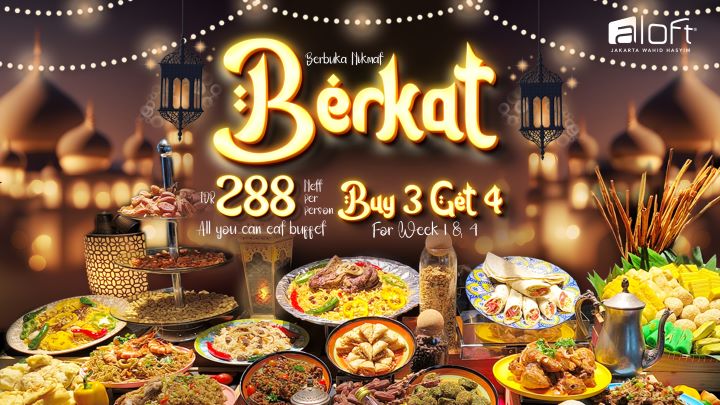 Hidangan Spesial khas Timur Tengah ala Aloft Jakarta Wahid Hasyim menjadi sajian yang selalu ditunggu di bulan suci Ramadhan,
