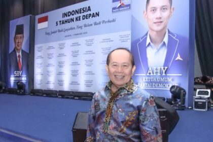 Wakil Ketua MPR RI yang juga Anggota Majelis Tinggi Partai Demokrat Prof. Dr. H. Sjarifuddin Hasan SE., MM., MBA